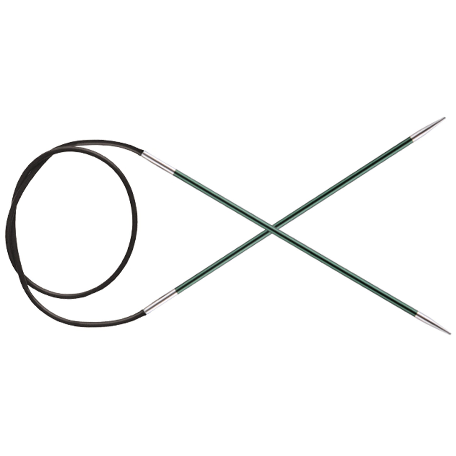 KnitPro Zing Fixed Circular Needles - US 2.5 (3.0mm) - 47" Jade - Zoom Image

