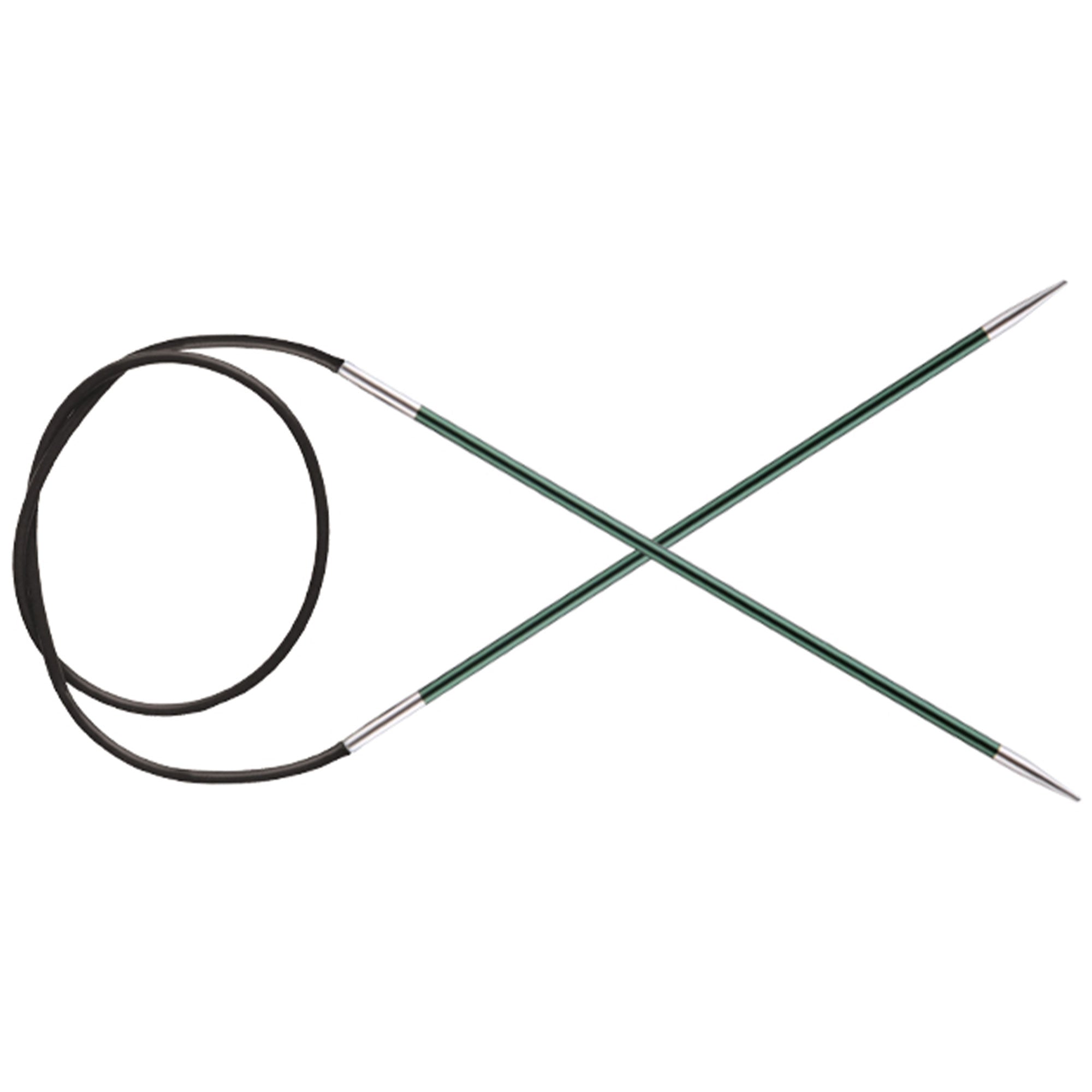 KnitPro Zing Fixed Circular Needles - US 2.5 (3.0mm) - 47" Jade - Zoom Image