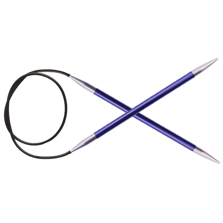 KnitPro Zing Fixed Circular Needles - US 7 (4.5mm) - 47" Iolite - Zoom Image