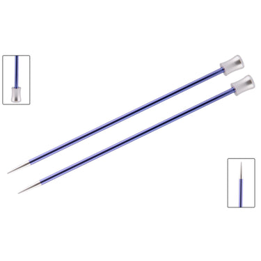 KnitPro Zing Single Pointed Needles - US 7 (4.5mm) - 10" Iolite - Zoom Image