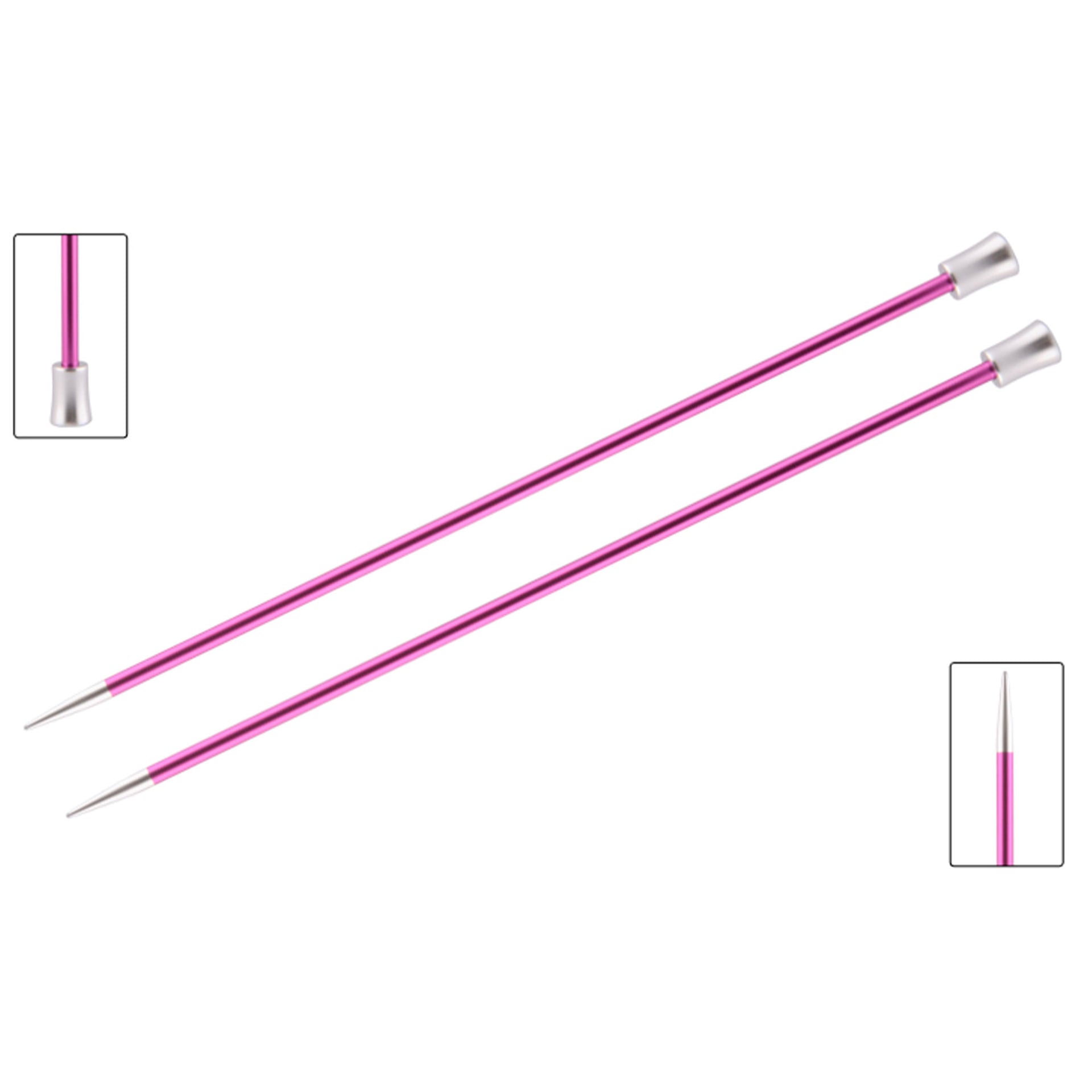 KnitPro Zing Single Pointed Needles - US 8 (5.0mm) - 10" Ruby - Zoom Image
