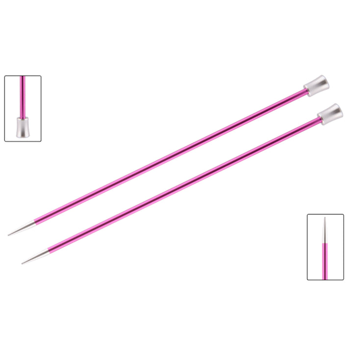 KnitPro Zing Single Pointed Needles - US 8 (5.0mm) - 14" Ruby - Zoom Image