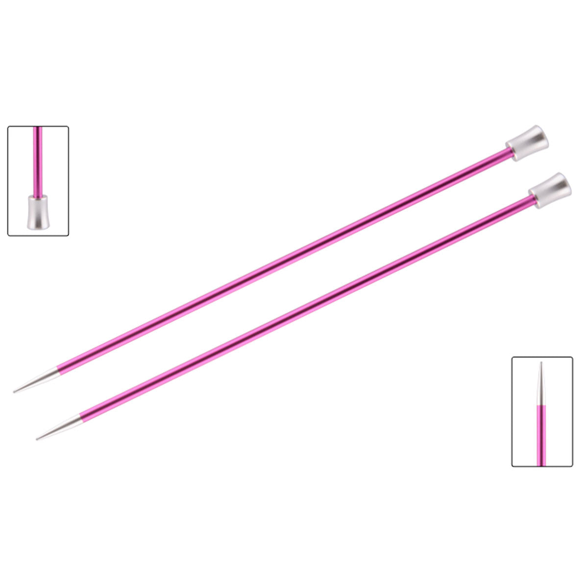 KnitPro Zing Single Pointed Needles - US 8 (5.0mm) - 14" Ruby - Extra Image
