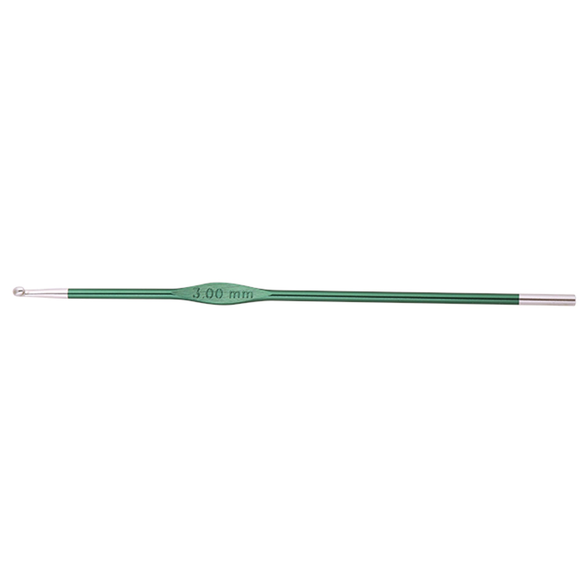 KnitPro Zing Single End Crochet Hooks - 3.00mm Jade - Zoom Image
