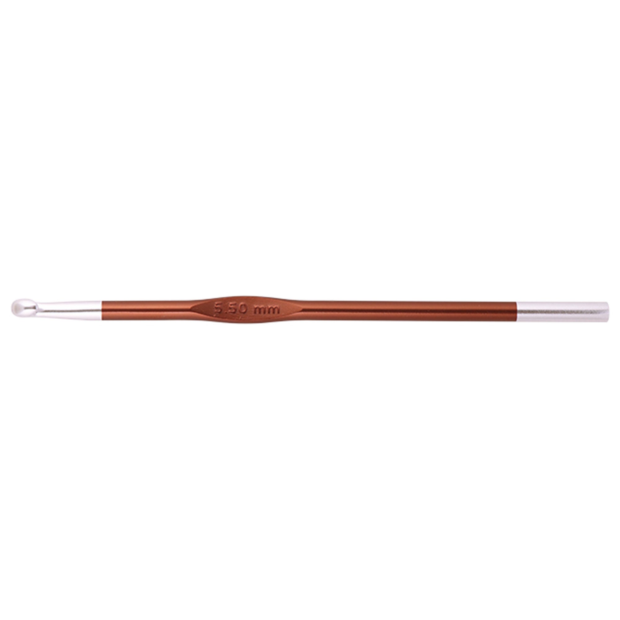 KnitPro Zing Single End Crochet Hooks - 5.50mm (I) Sienna - Zoom Image