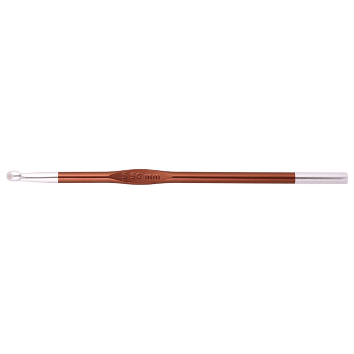 KnitPro Zing Single End Crochet Hooks - 5.50mm (I) Sienna - Extra Image