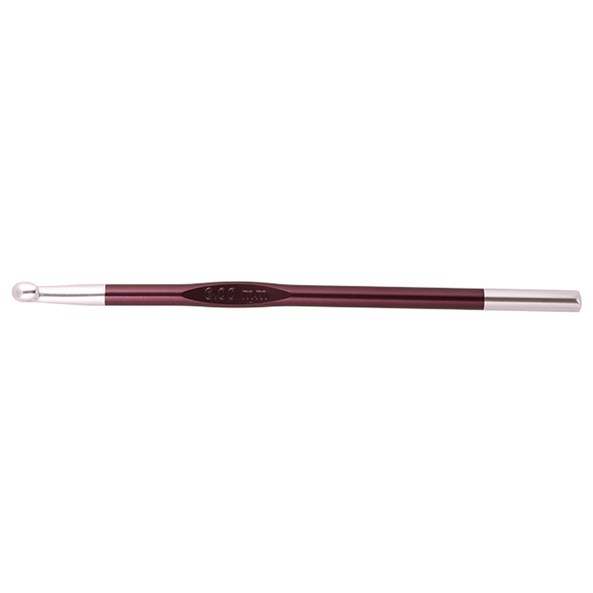 KnitPro Zing Single End Crochet Hooks - 6.00mm (J) Purple Velvet - Zoom Image

