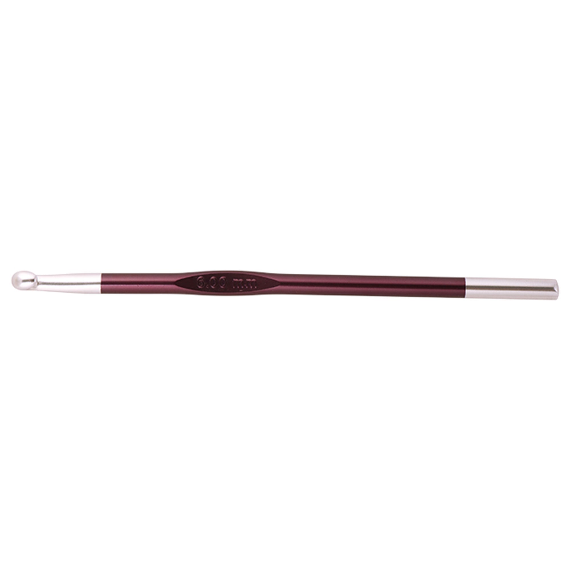 KnitPro Zing Single End Crochet Hooks - 6.00mm (J) Purple Velvet - Zoom Image
