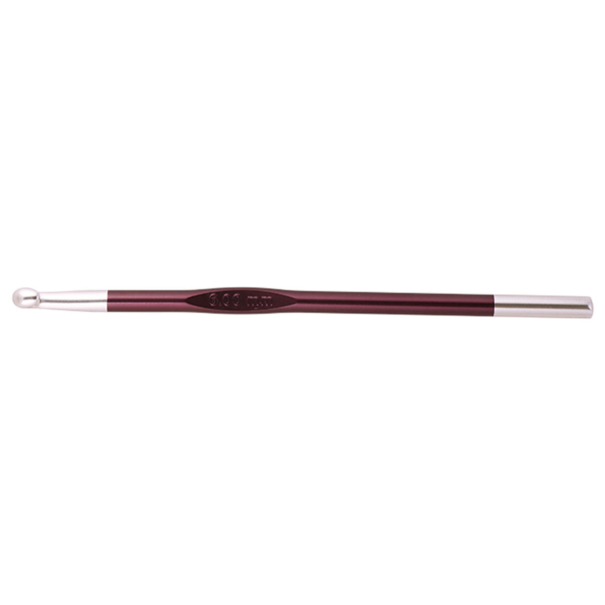 KnitPro Zing Single End Crochet Hooks - 6.00mm (J) Purple Velvet - Extra Image
