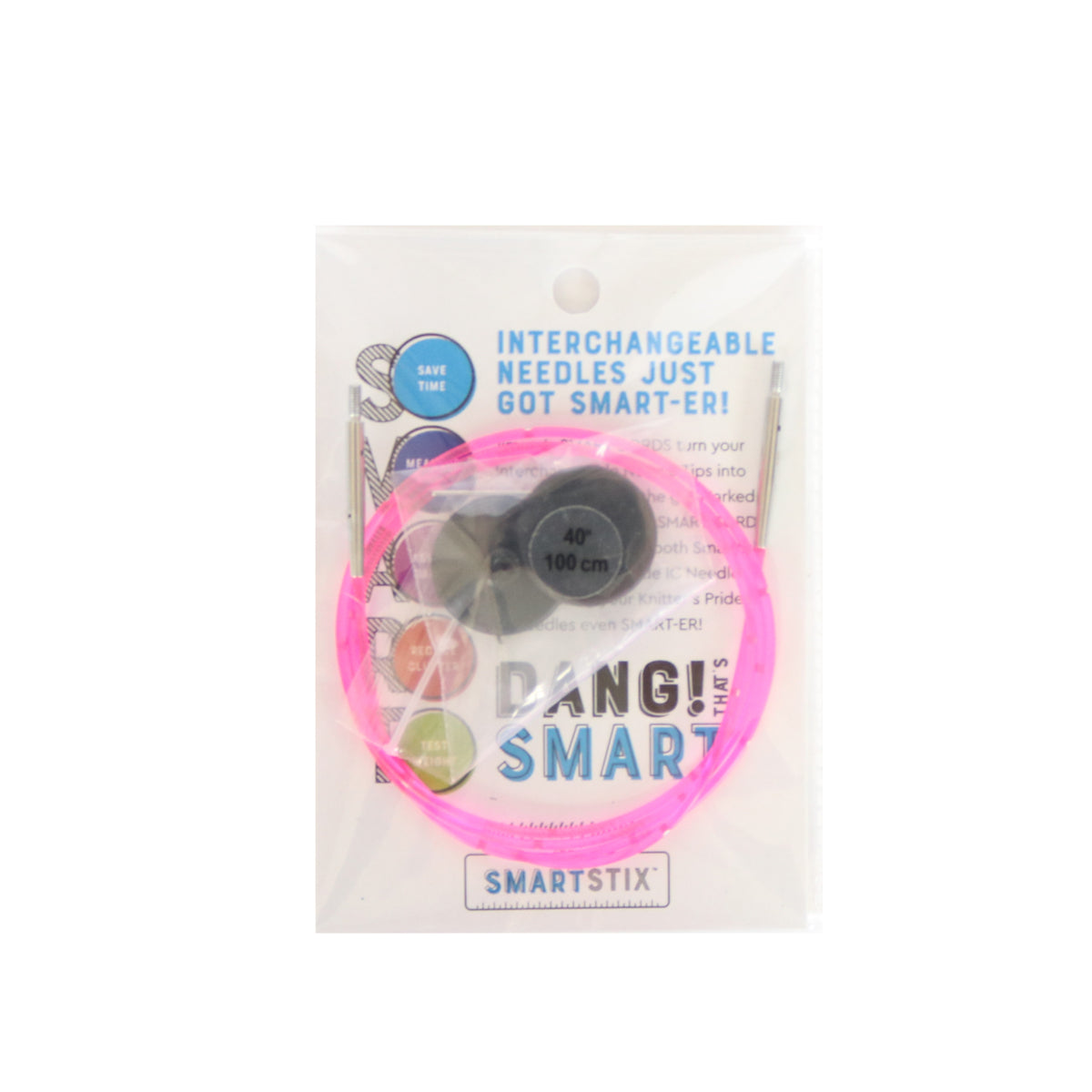Jimmy Beans Wool Jimmy's Smart Cords - 32" - Pink (to make a 40" needle) - Extra Image