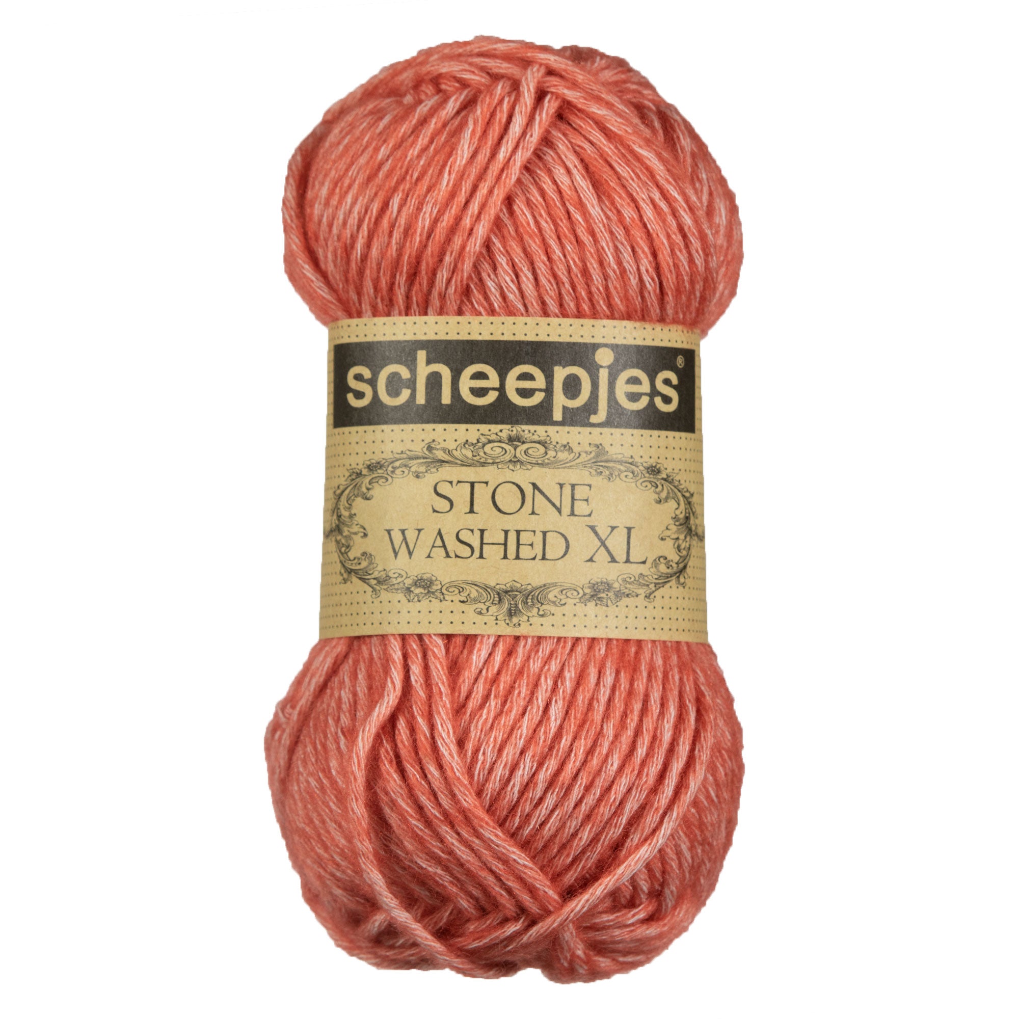 Scheepjes Stone Washed XL Yarn - 856 Coral - Zoom Image