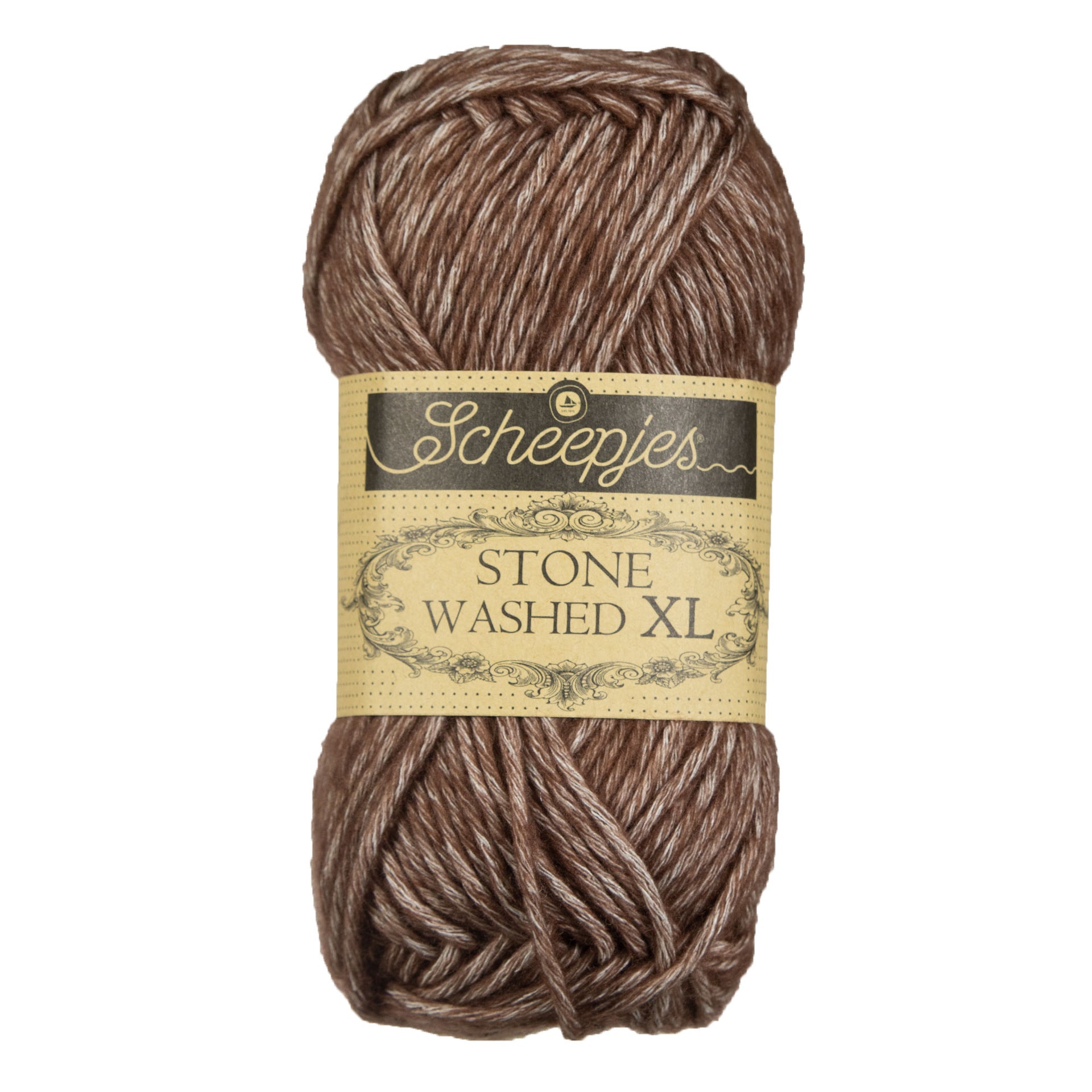 Scheepjes Stone Washed XL Yarn - 862 Brown Agate - Zoom Image

