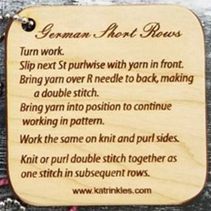Katrinkles Mini Tools - German Short Rows - Extra Image