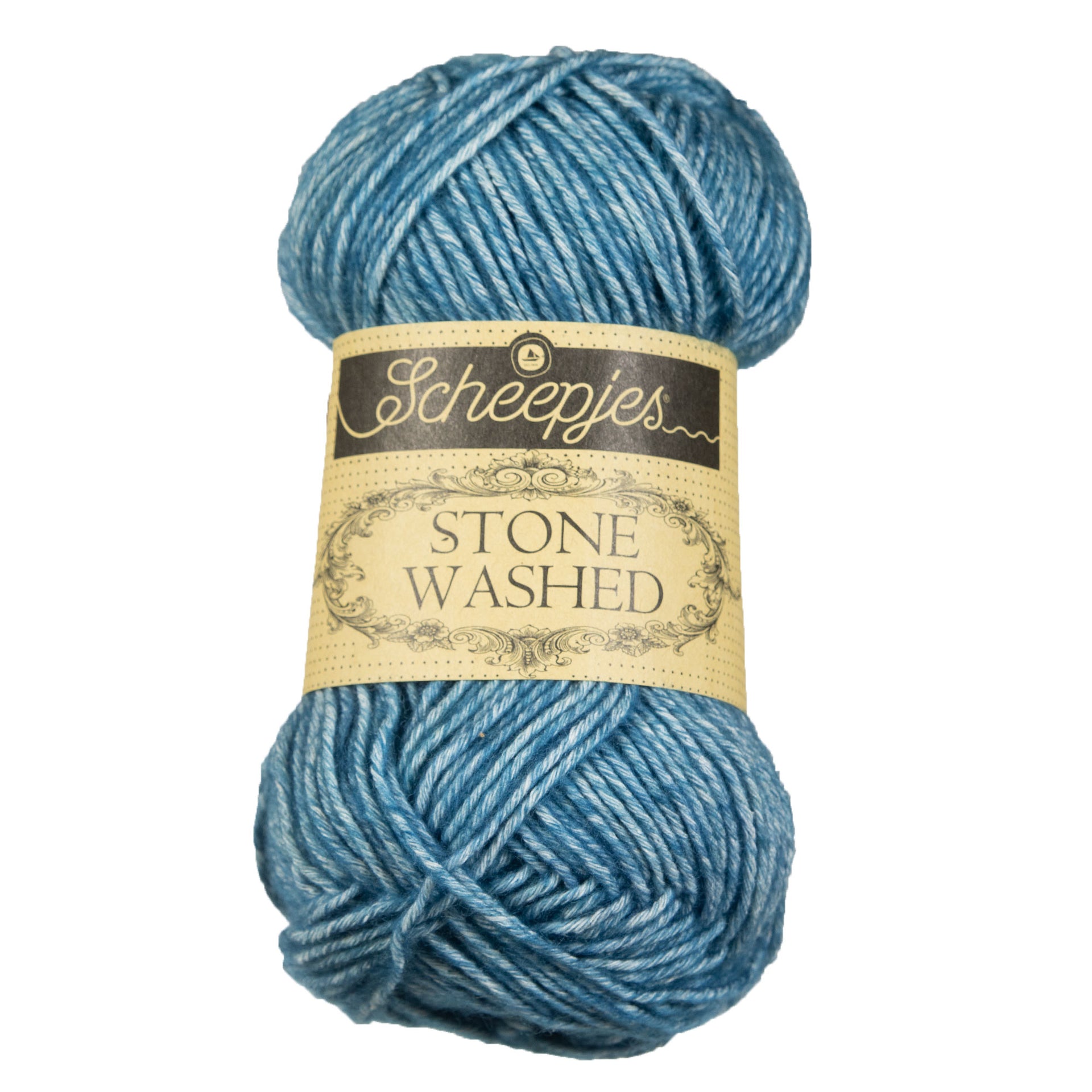 Scheepjes Stone Washed Yarn - 805 Blue Apatite - Zoom Image
