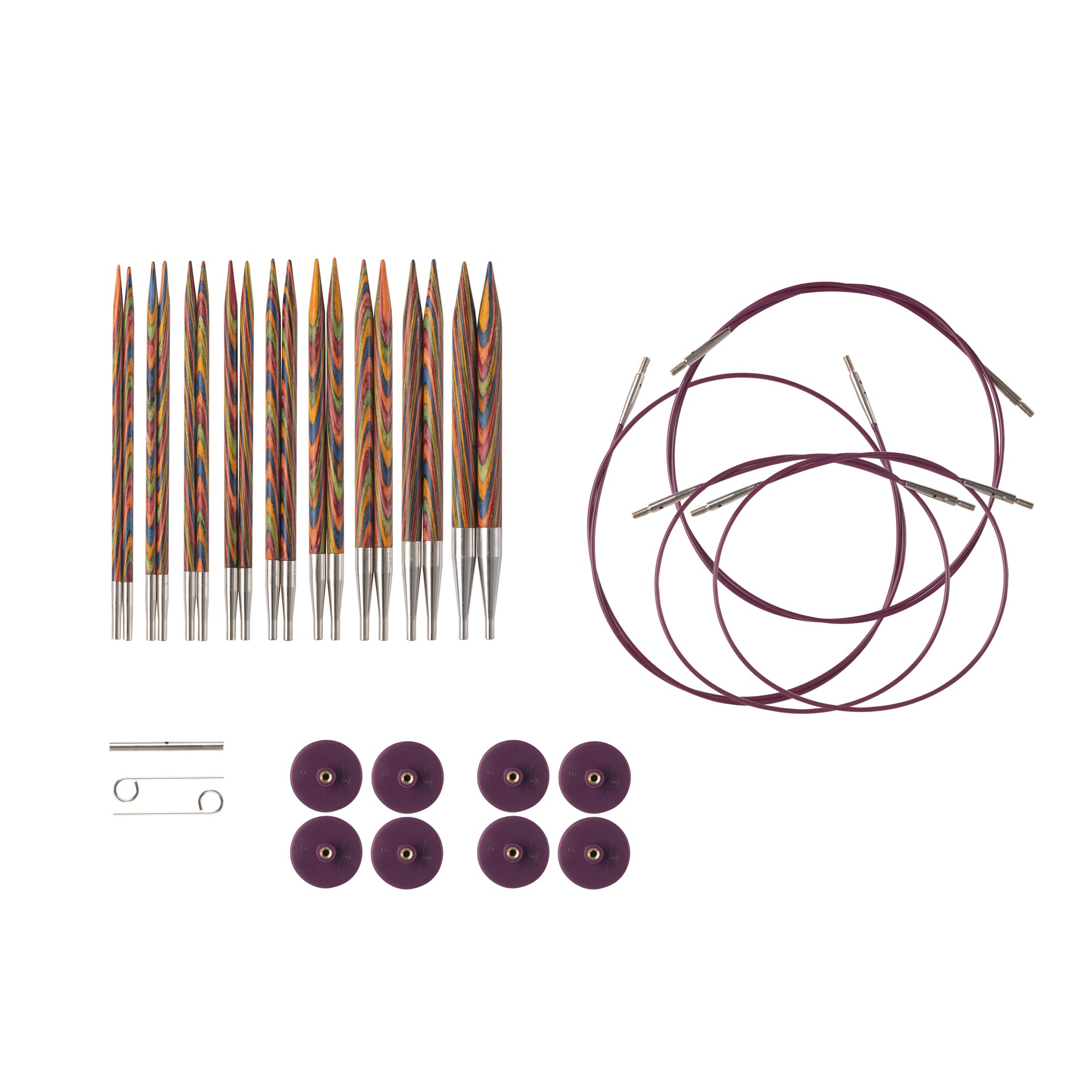 Knit Picks Rainbow Interchangeable Needle Set - US 4-11
