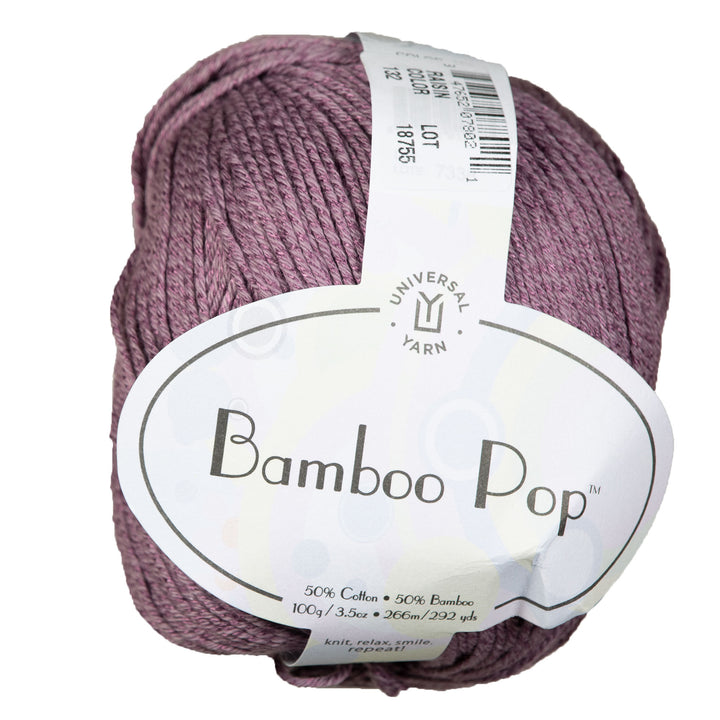 Universal Yarn Bamboo Pop Yarn - 132 Raisin - Zoom Image