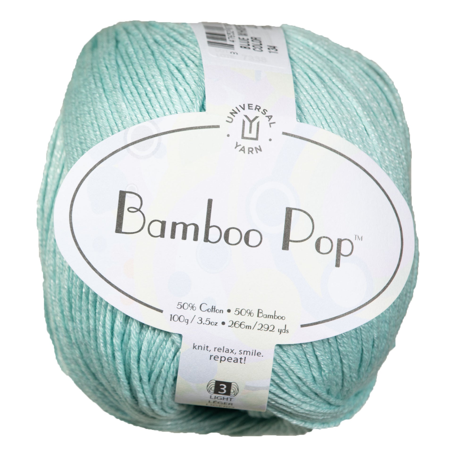 Universal Yarn Bamboo Pop Yarn - 134 Blue Whisper - Zoom Image
