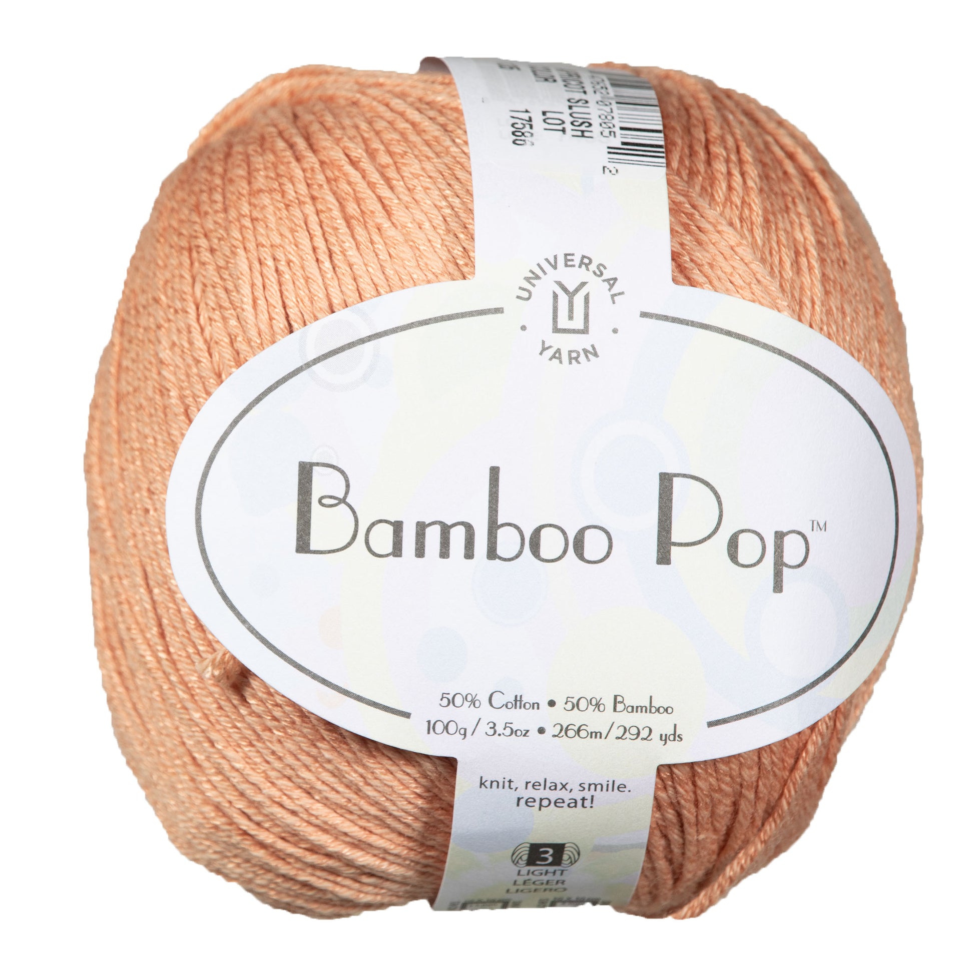 Universal Yarn Bamboo Pop Yarn - 135 Apricot Slush - Zoom Image
