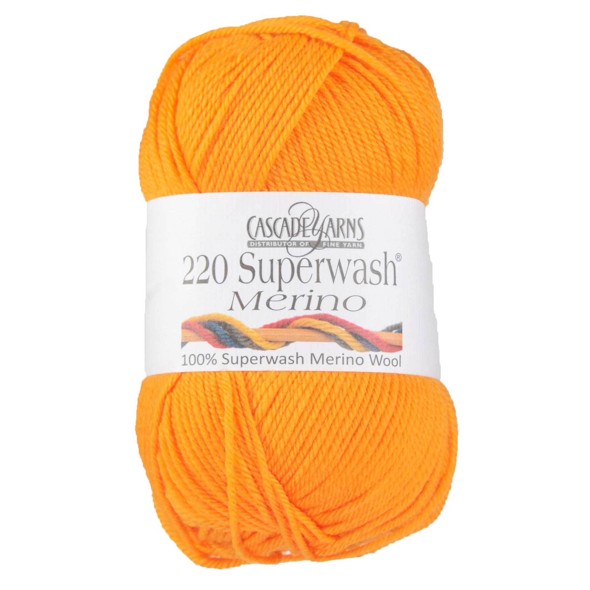 Cascade Yarns 220 Superwash Merino Yarn - 083 Cadmium Yellow - Zoom Image

