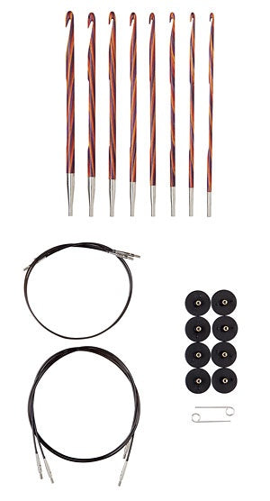 Knit Picks Radiant Tunisian Crochet Hook Set
