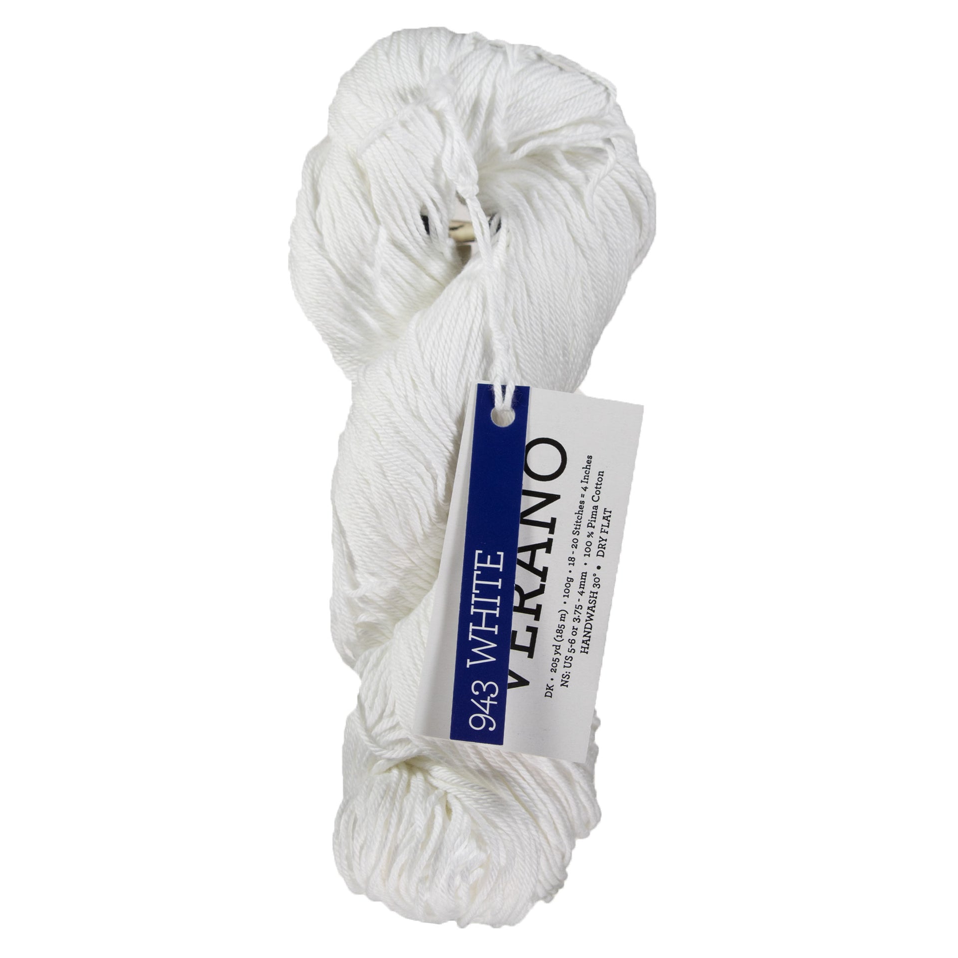Malabrigo Verano Yarn - 943 White - Zoom Image
