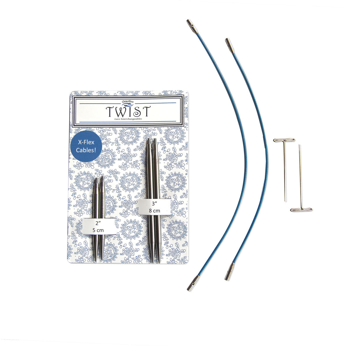ChiaoGoo TWIST Interchangeable Short Tips Combo Pack Needles - US 8 (5.0mm) - Extra Image
