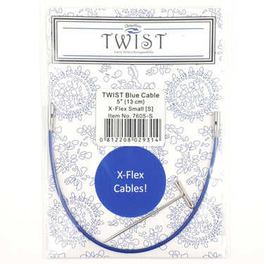ChiaoGoo TWIST Blue X-Flex Cables Needles - 5" (13 cm) [S] - Zoom Image