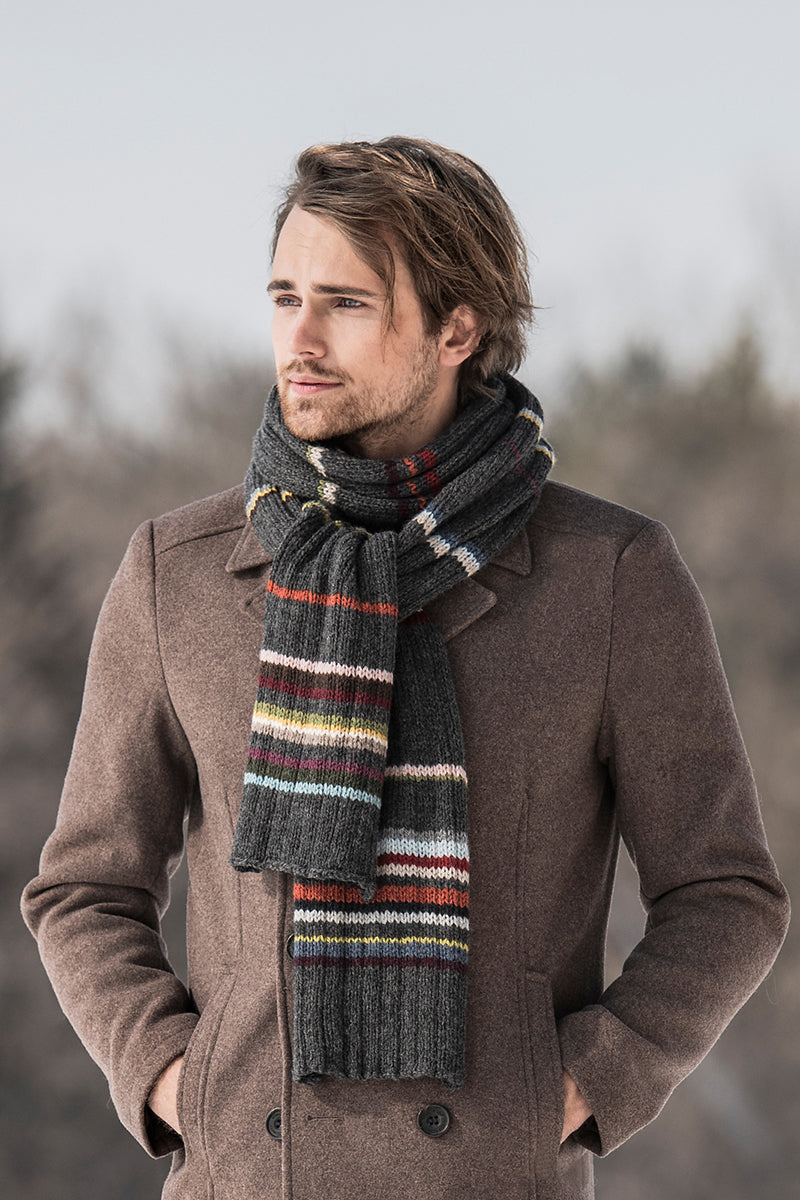 Blue Sky Fibers Traveler's Series Patterns - 21 Color Scarf - PDF Download - Extra Image

