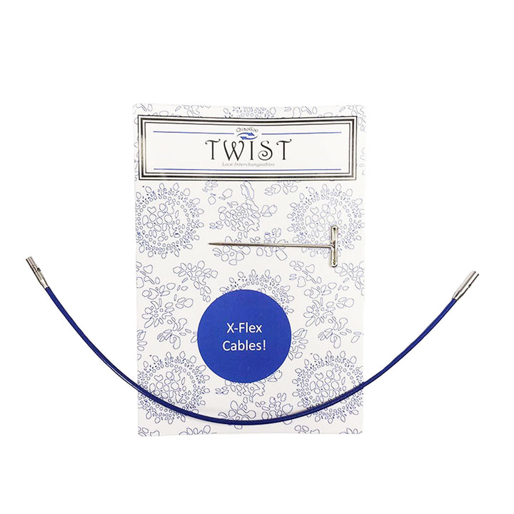 ChiaoGoo TWIST Blue X-Flex Cables Needles - 2" (5 cm) [S] - Extra Image