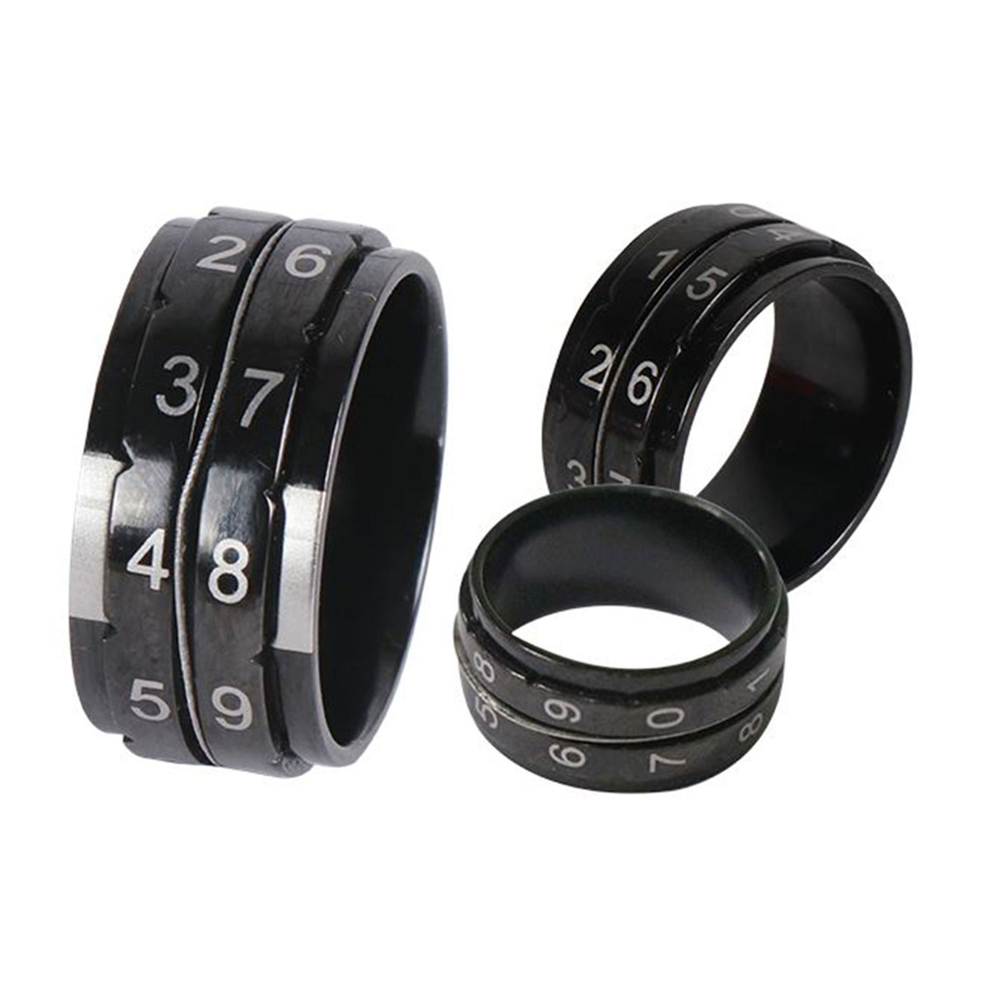 KnitPro Row Counter Ring - Black - Size 11 - Zoom Image
