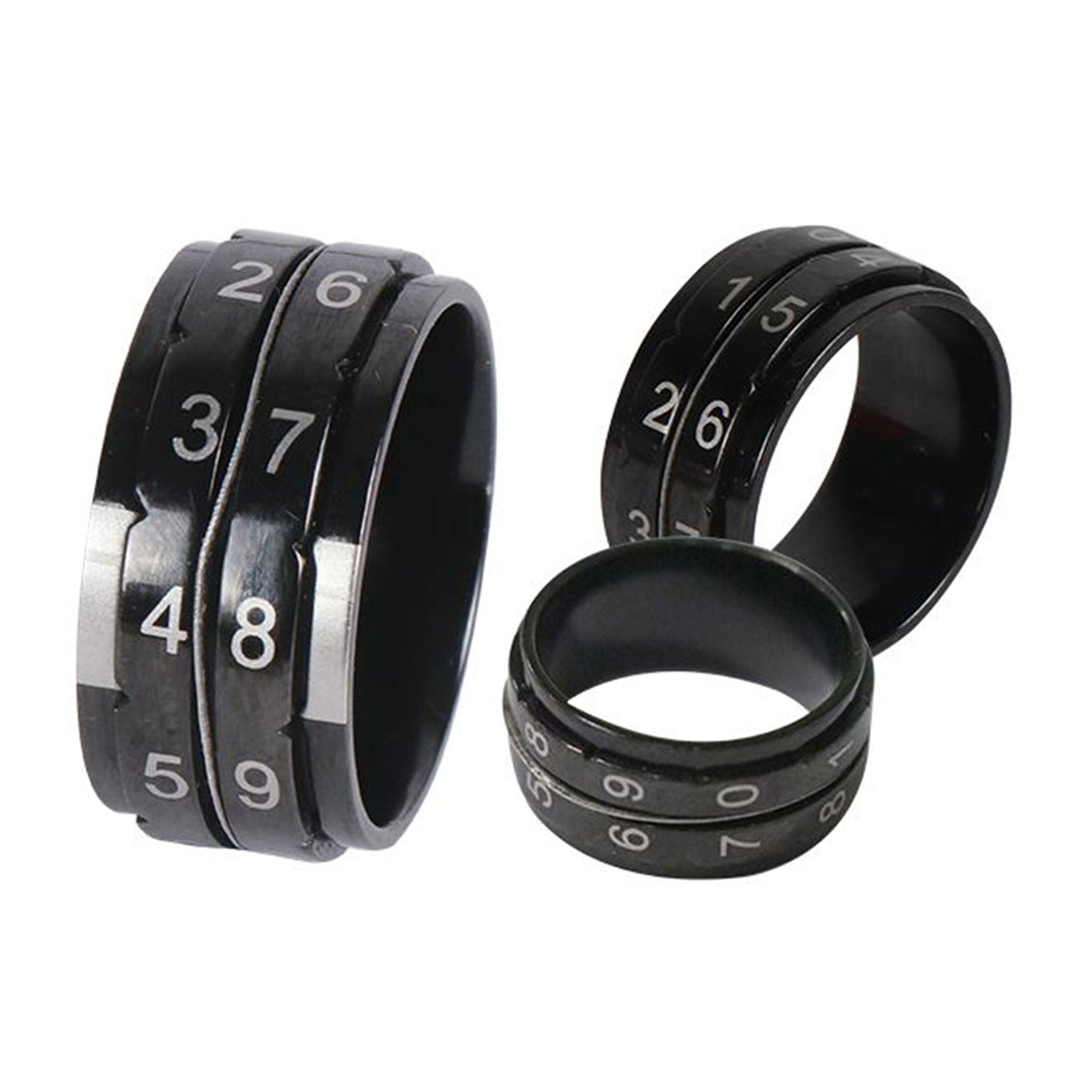 KnitPro Row Counter Ring - Black - Size 12 - Zoom Image