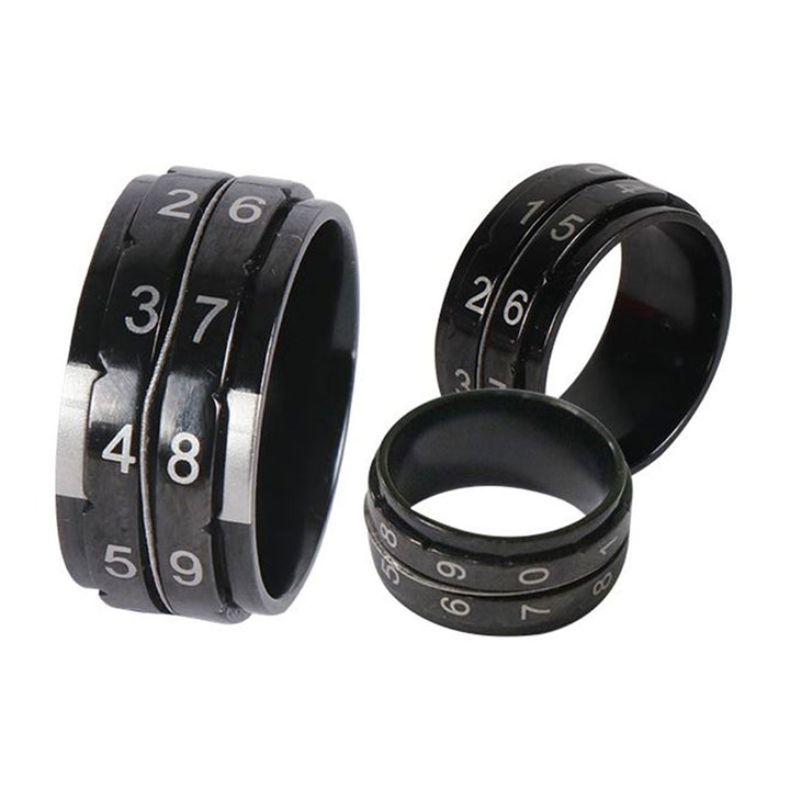 KnitPro Row Counter Ring - Black - Size 12 - Extra Image