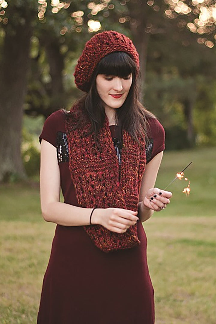 Malabrigo Book 12: Elements Patterns - Brasa Hat & Scarf - PDF Download - Extra Image
