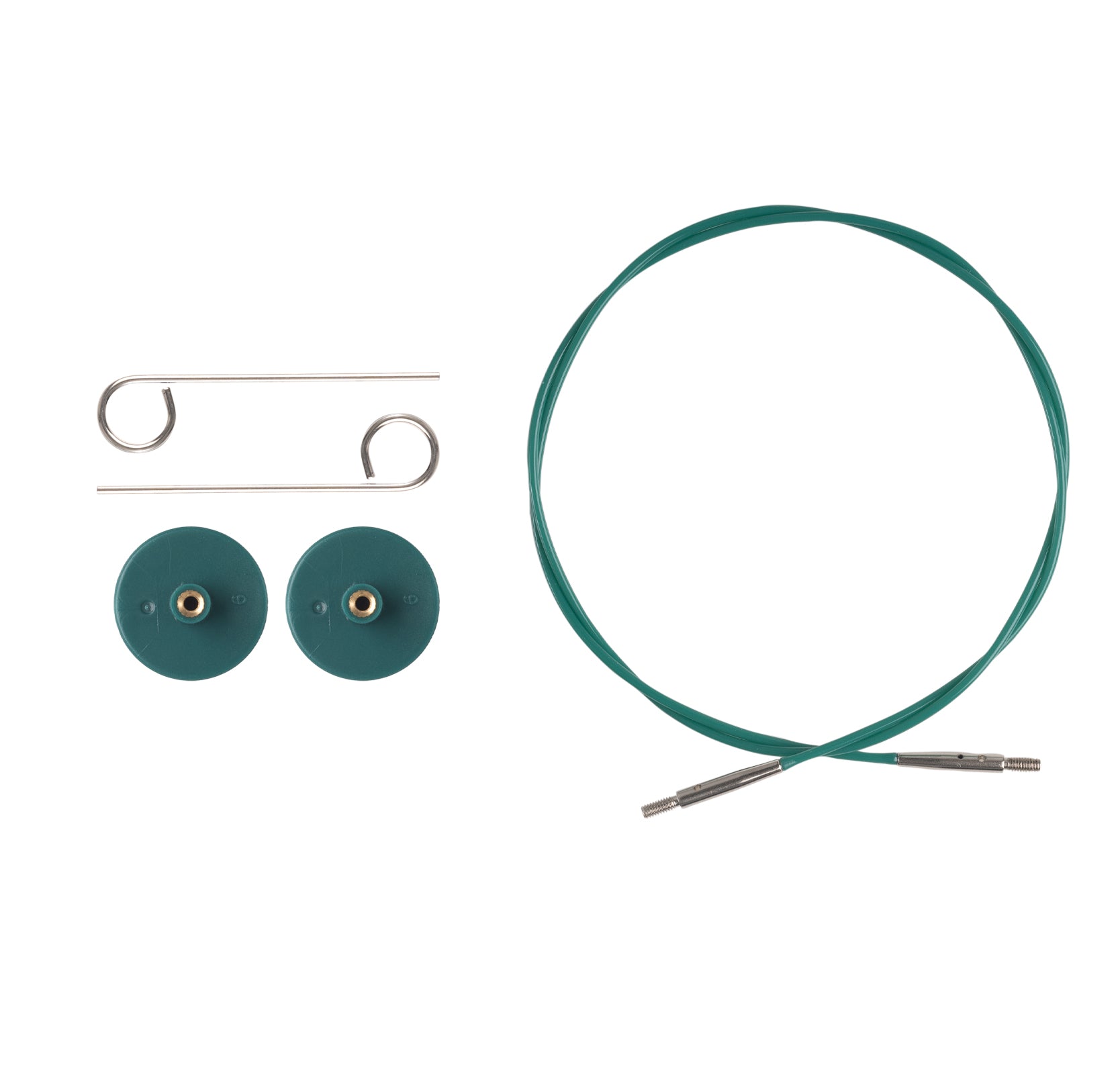 Knit Picks Green Nylon Interchangeable Knitting Needle Cable - 32"
