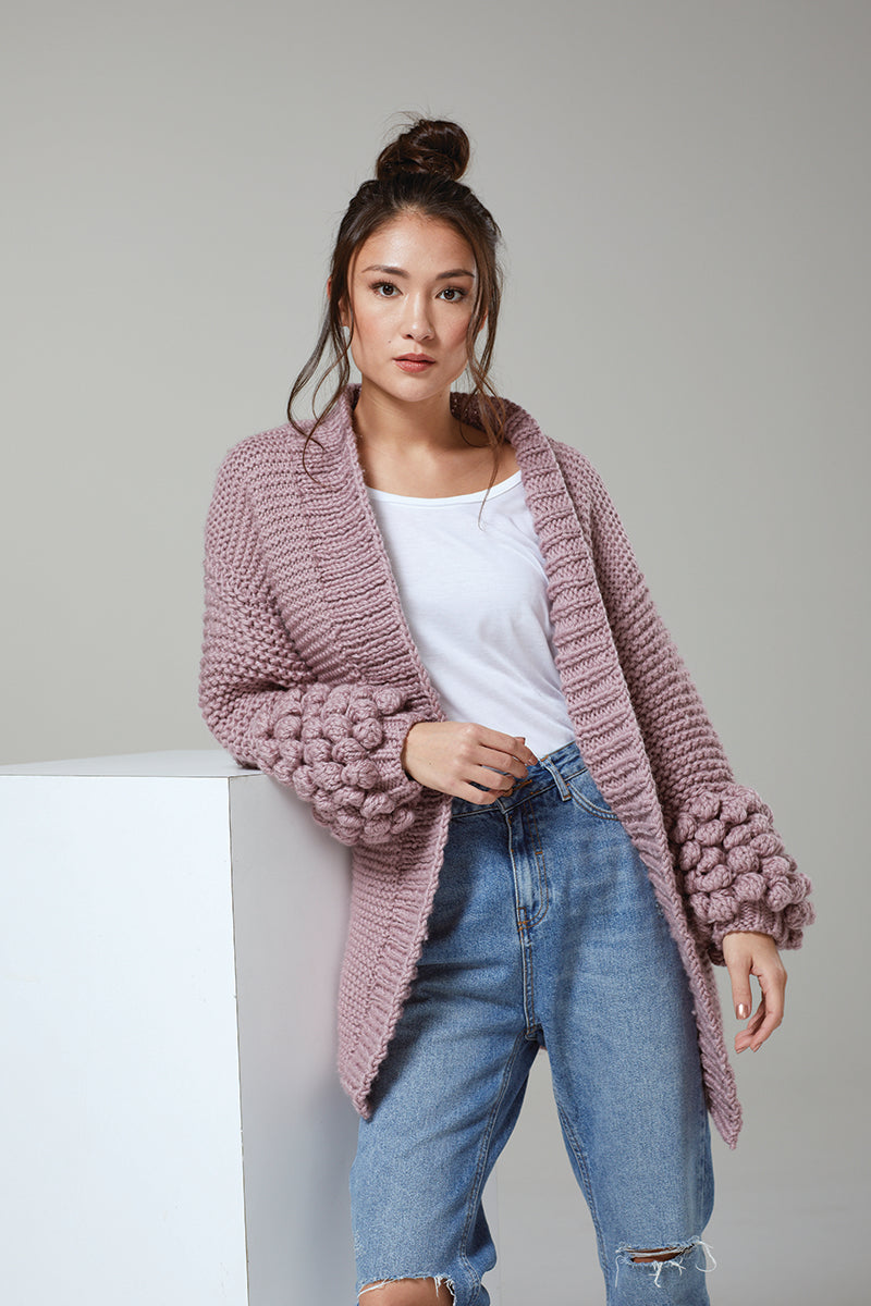 Rowan Mode at Rowan: Big Wool Textures Patterns - Haze - PDF Download - Extra Image
