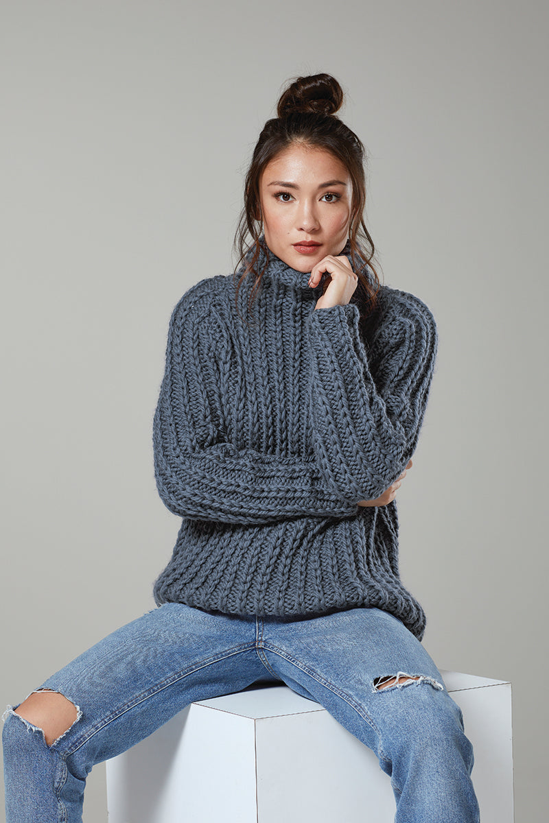 Rowan Mode at Rowan: Big Wool Textures Patterns - Moon - PDF Download - Extra Image
