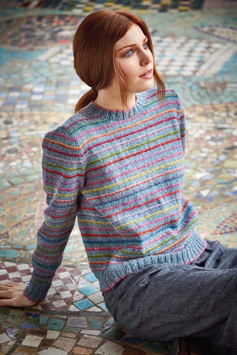 Rowan Kaffe Fassett's Winter Vintage PDF Patterns - Colours in the Mist Sweater - PDF Download - Extra Image
