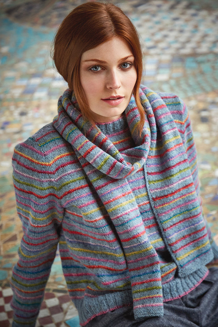 Rowan Kaffe Fassett's Winter Vintage PDF Patterns - Colours in the Mist Scarf - PDF Download - Extra Image