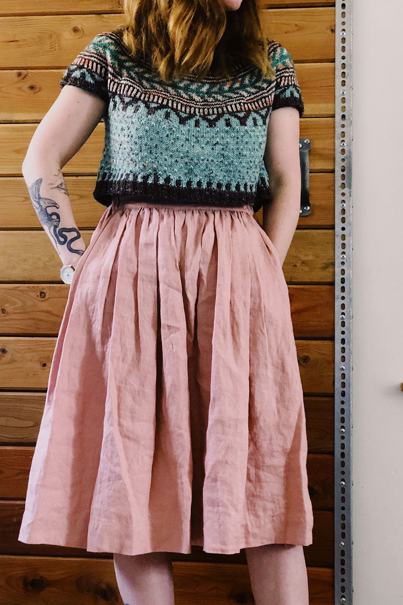 Boyland Knitworks Caitlin Hunter Patterns - Soldotna Crop - Extra Image
