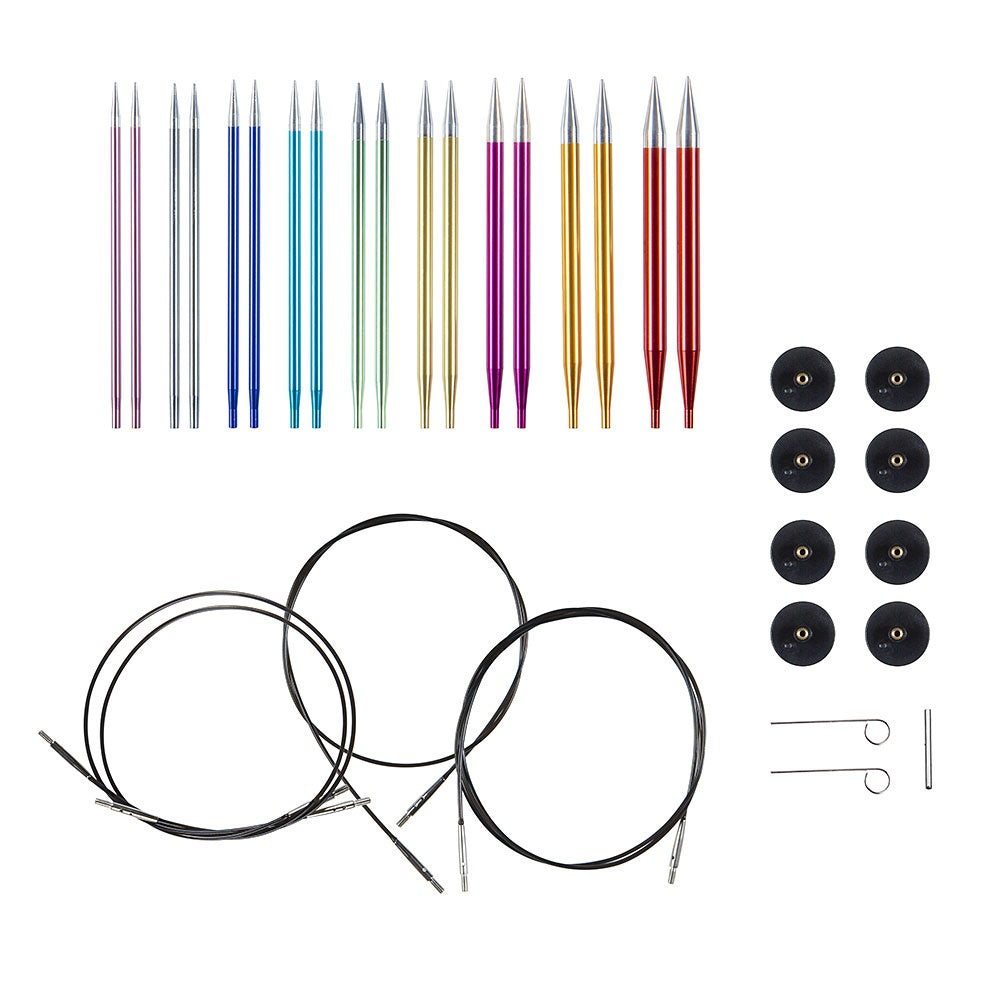 Knit Picks Prism Aluminum Interchangeable Needle Set - US 4-11
