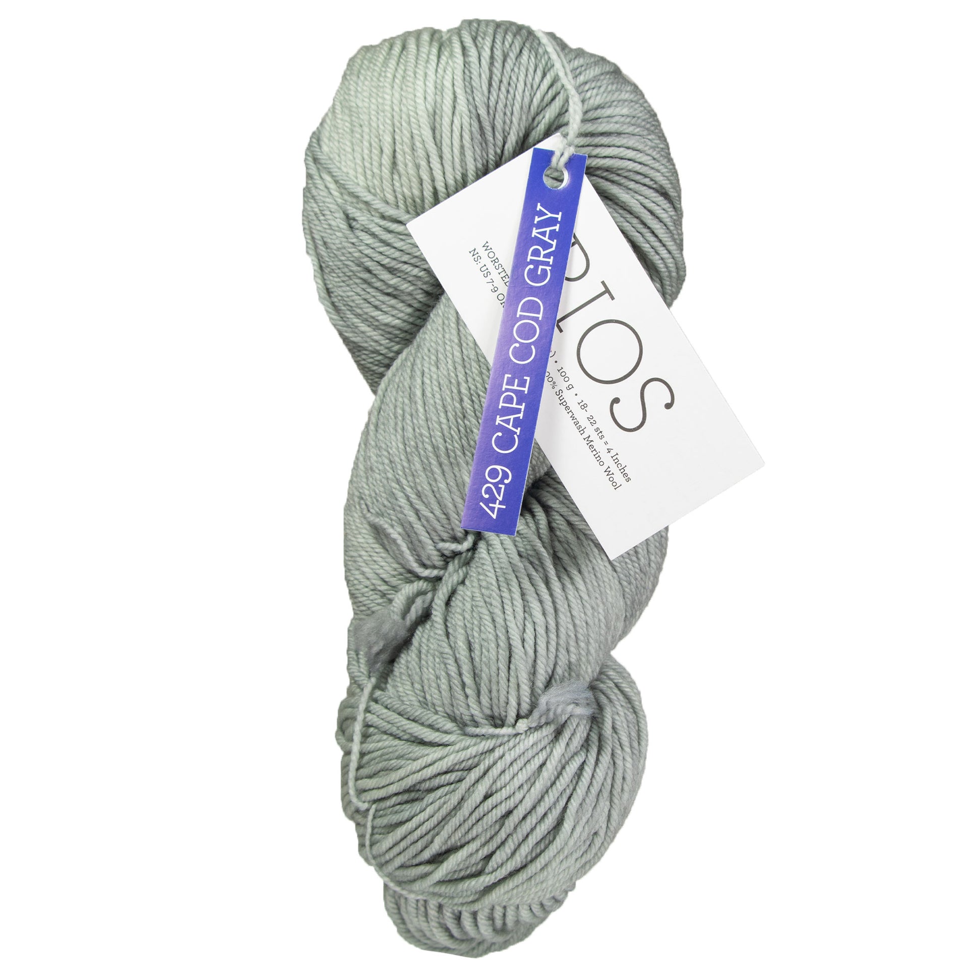 Malabrigo Rios Yarn - 429 Cape Cod Grey - Zoom Image
