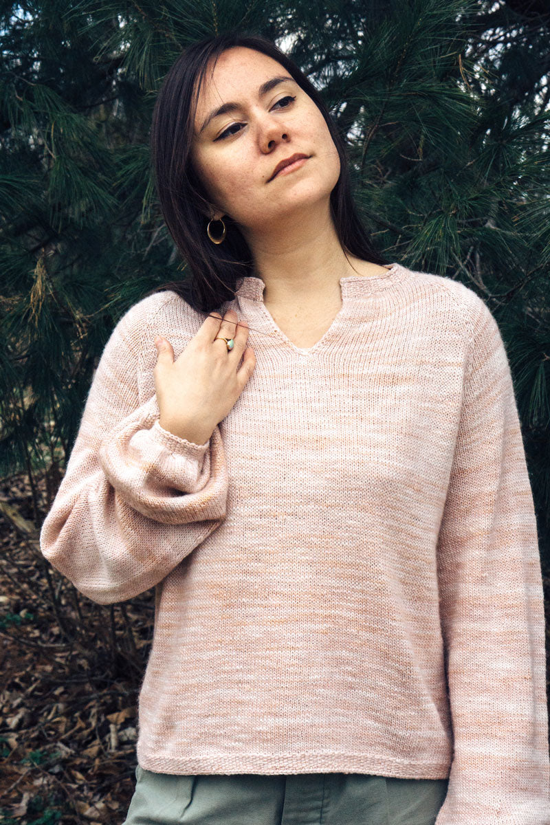 Manos del Uruguay Yesica Collection Patterns - Yesica Peasant Blouse - PDF Download - Extra Image
