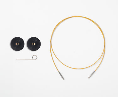 Knit Picks Gold Swivel Interchangeable Knitting Needle Cable - 24"