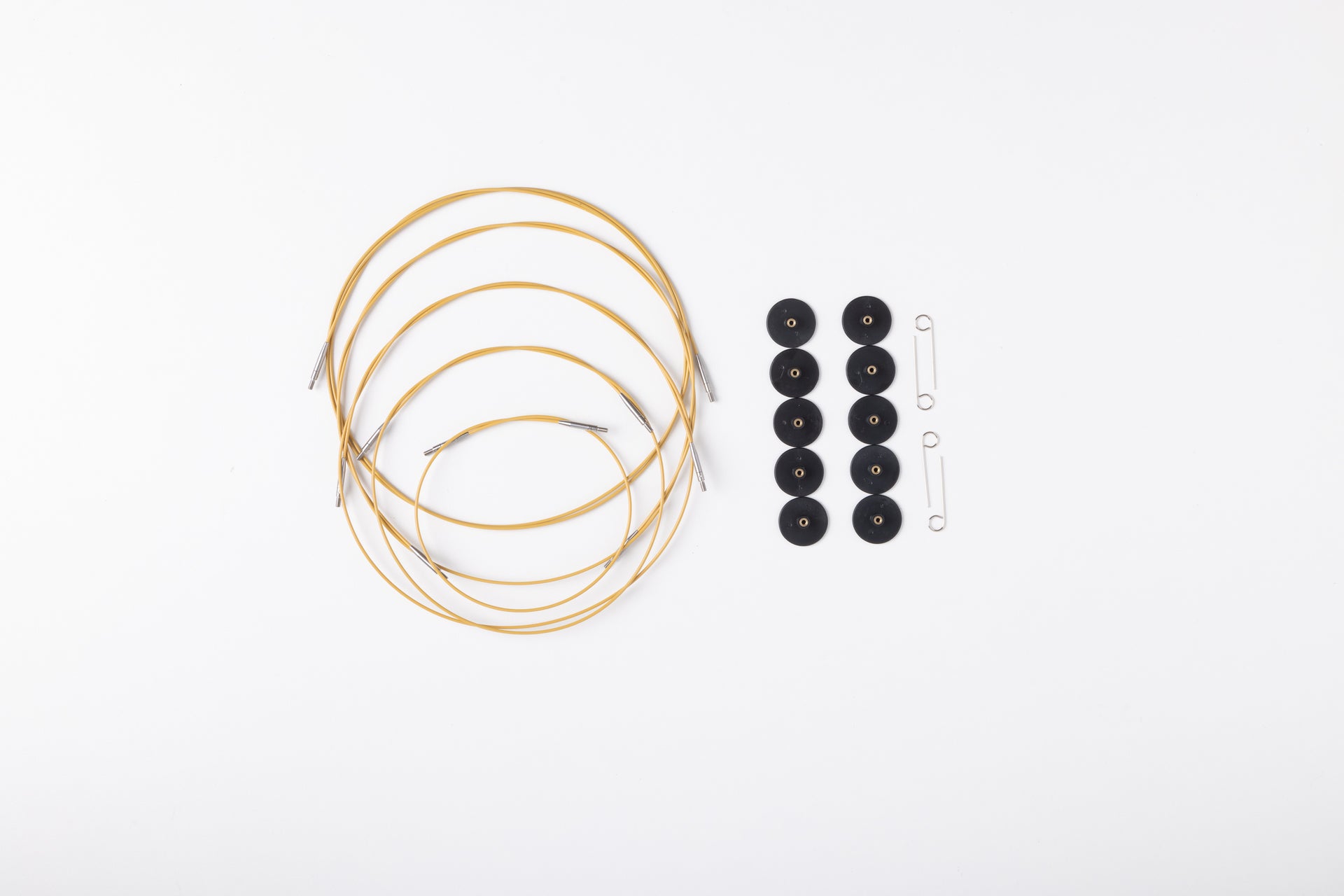 Knit Picks Gold Swivel Interchangeable Knitting Needle Cable Set

