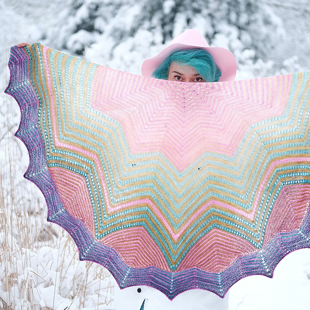 JULie Knits in Paris Pattern Collection Patterns - Chevronne - PDF Download - Extra Image
