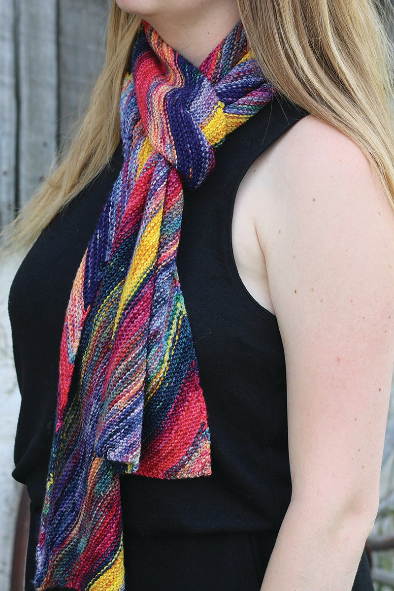 Koigu Pencil Box 2.0 Collection Patterns - Dance Club Scarf - PDF Download - Extra Image
