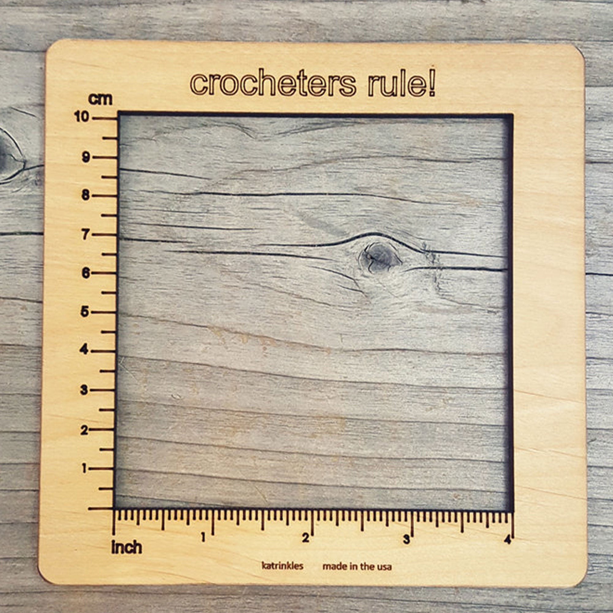 Katrinkles Gauge Swatch Measure - Crochet 4 - Zoom Image