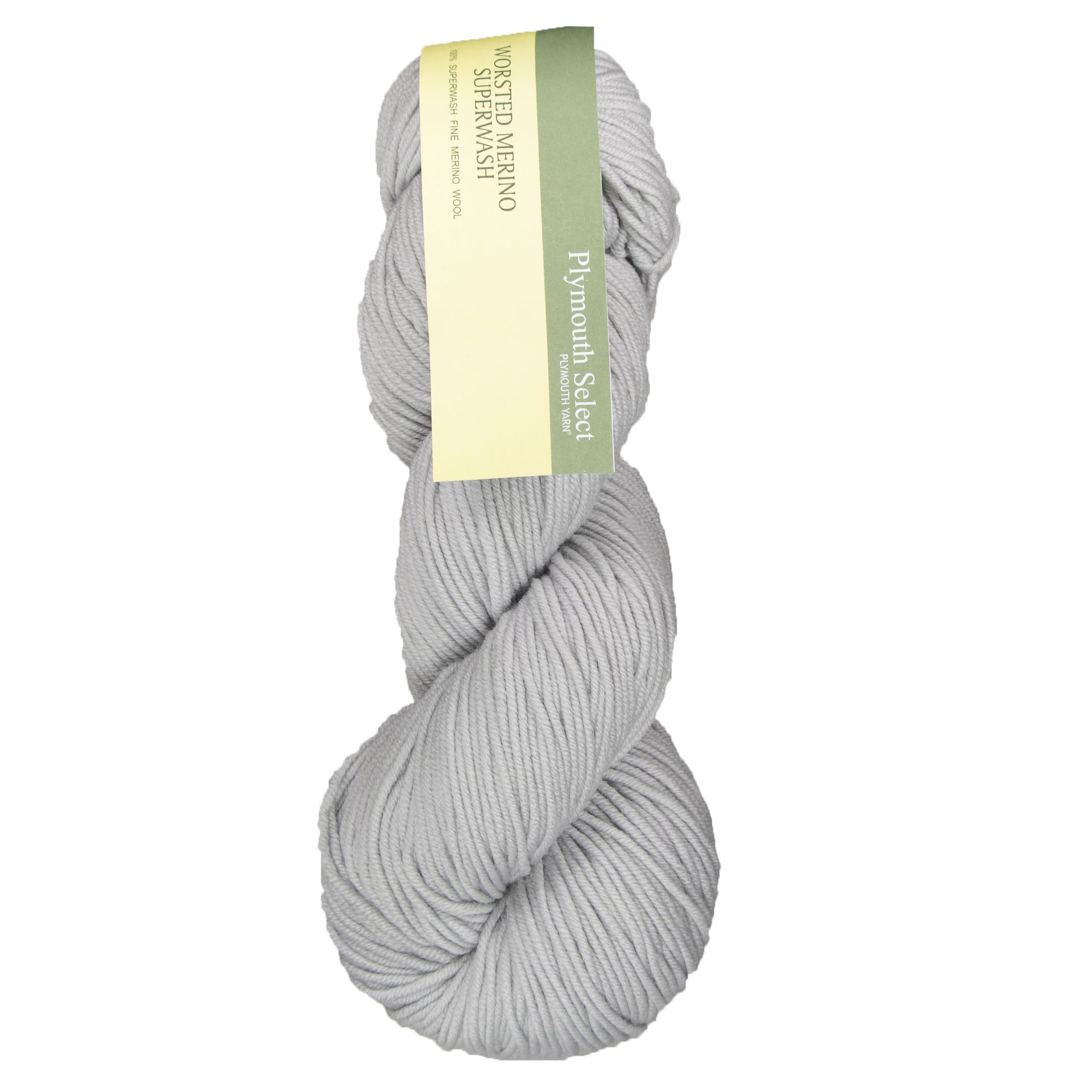 Plymouth Yarn Worsted Merino Superwash Yarn - 93 Grey Pearl - Zoom Image
