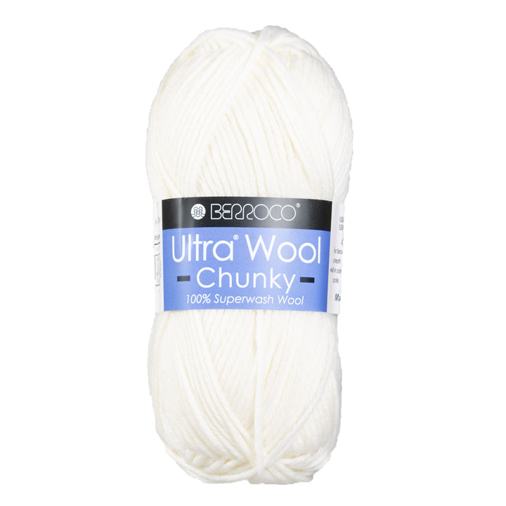 Berroco Ultra Wool Chunky Yarn - 4300 Snow - Zoom Image