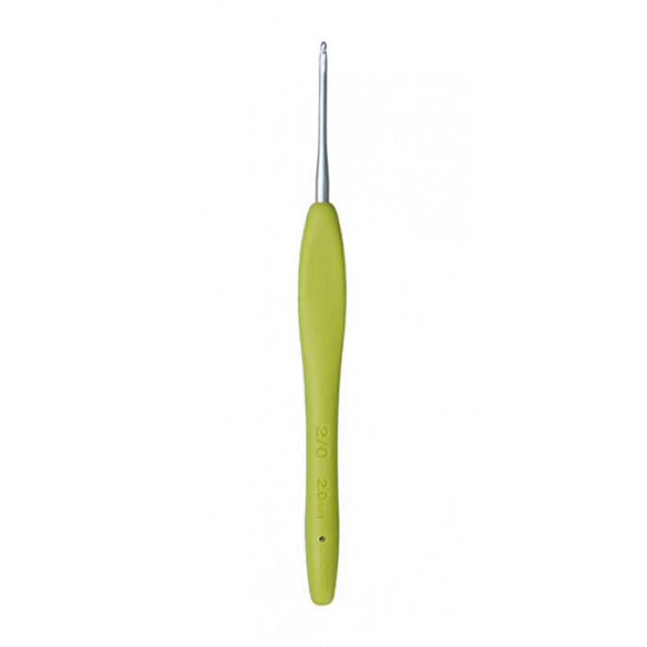 Clover Amour Crochet Hooks- Aluminum Needles - Size B (2.25mm) Green - Extra Image